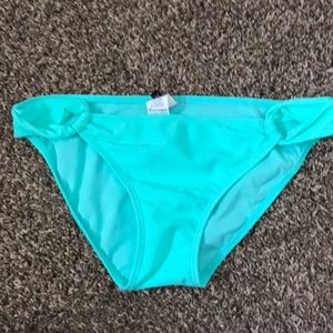 Mint colored bikini bottoms